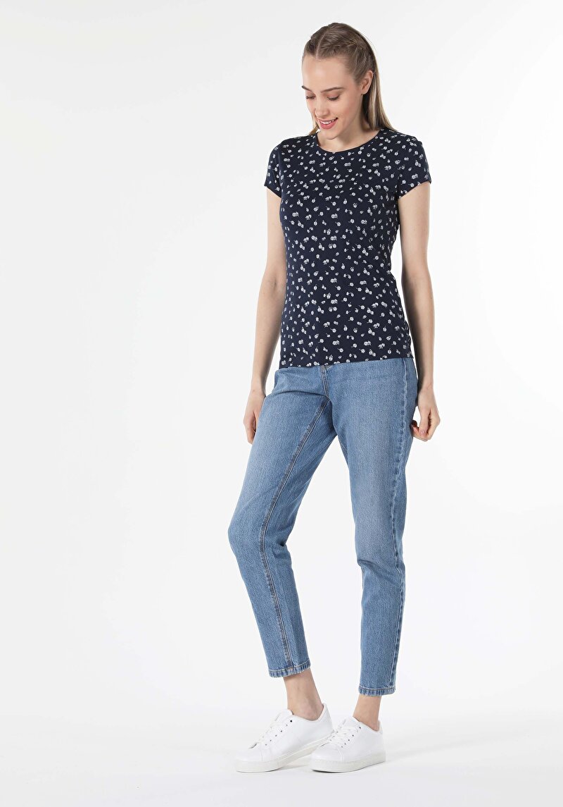 Показати інформацію про Футболка З Коротким Рукавом Жіноча Синя  Cl1058499