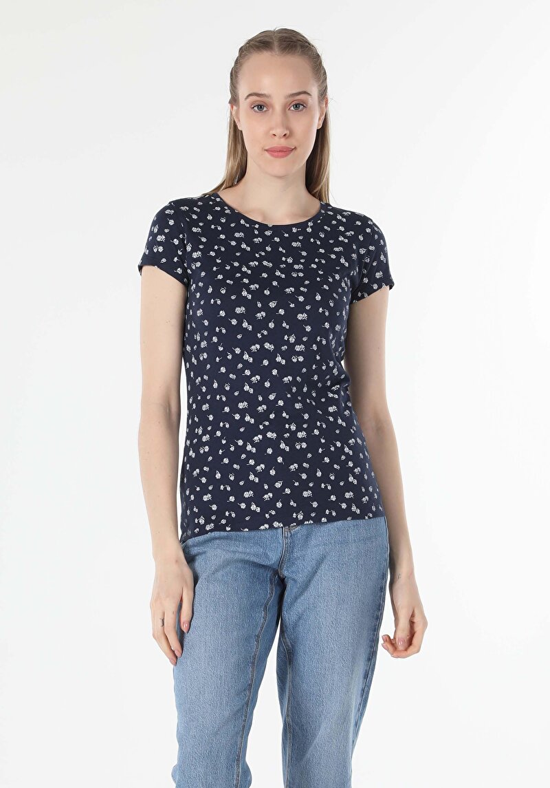 Показати інформацію про Футболка З Коротким Рукавом Жіноча Синя  Cl1058499