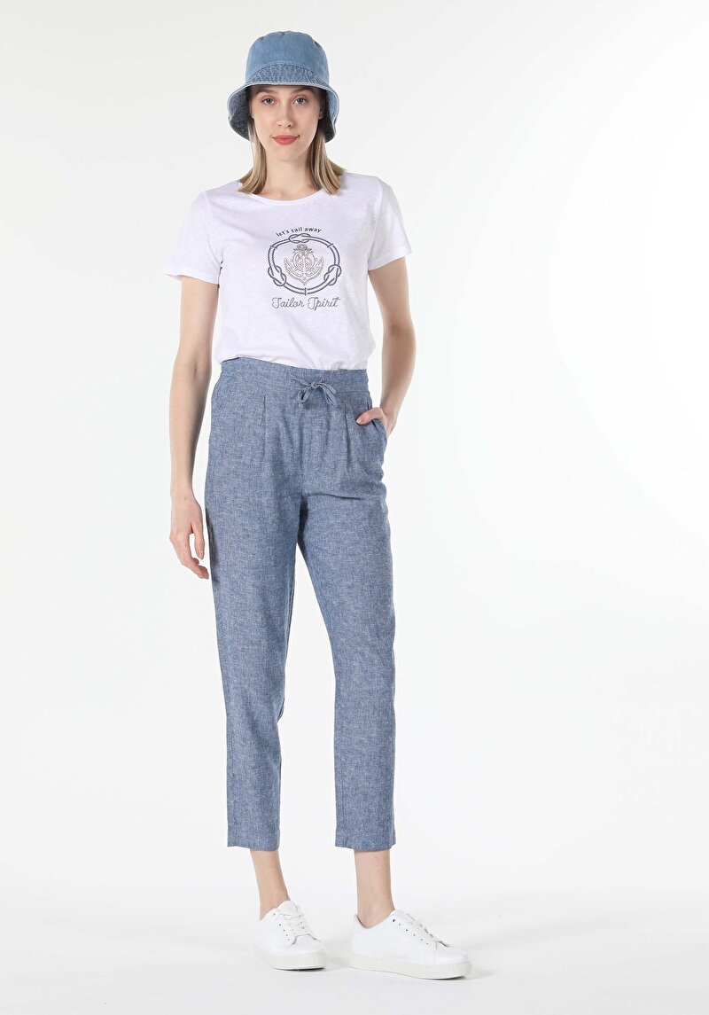 Зображення Брюки Жіночі Блакитні Cl1058539