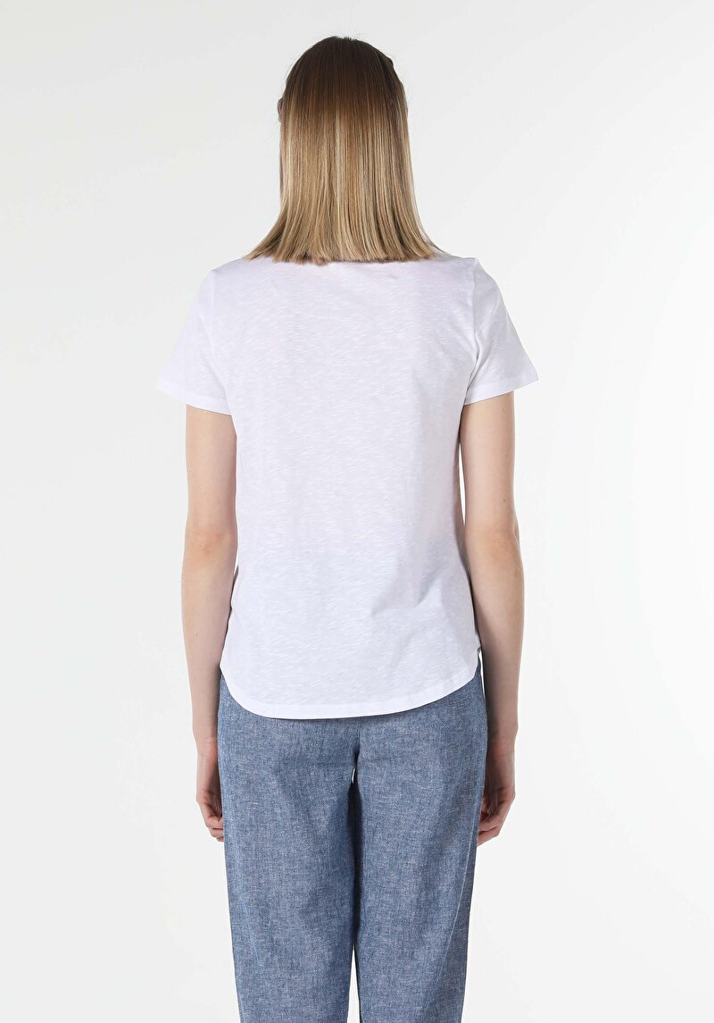 Показати інформацію про Футболка З Коротким Рукавом Жіноча Біла  Cl1058920