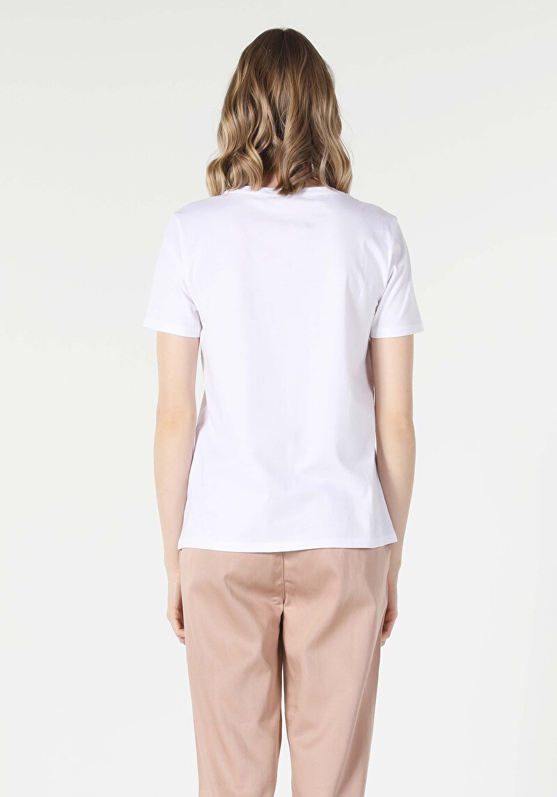 Показати інформацію про Футболка З Коротким Рукавом Жіноча Біла  Cl1057327