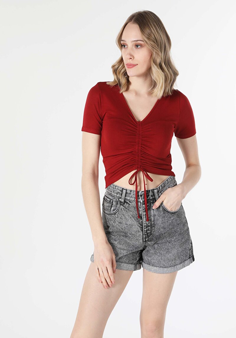 Зображення Футболка З Коротким Рукавом Жіноча Коричнева  Cl1058136