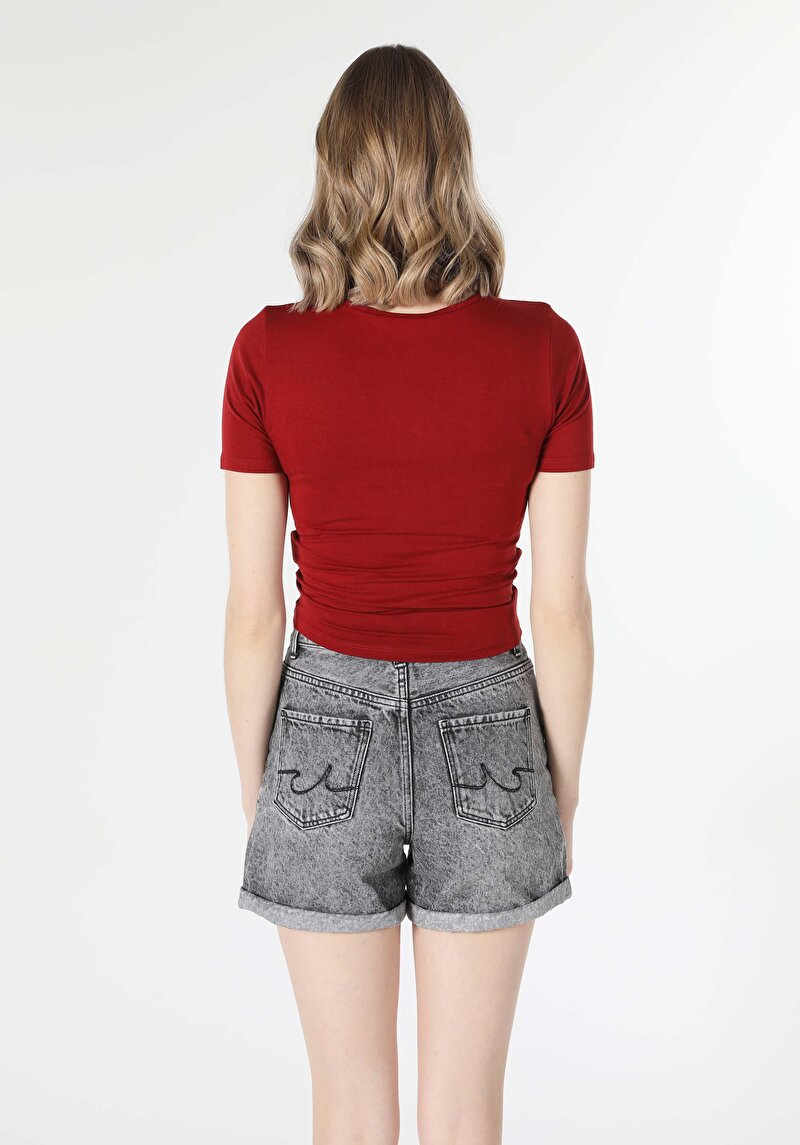 Показати інформацію про Футболка З Коротким Рукавом Жіноча Коричнева  Cl1058136