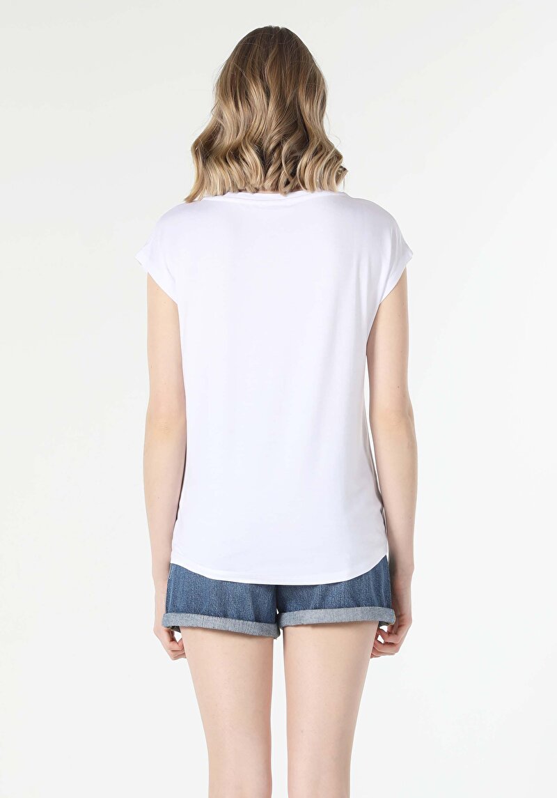 Показати інформацію про Футболка З Коротким Рукавом Жіноча Біла  Cl1058148