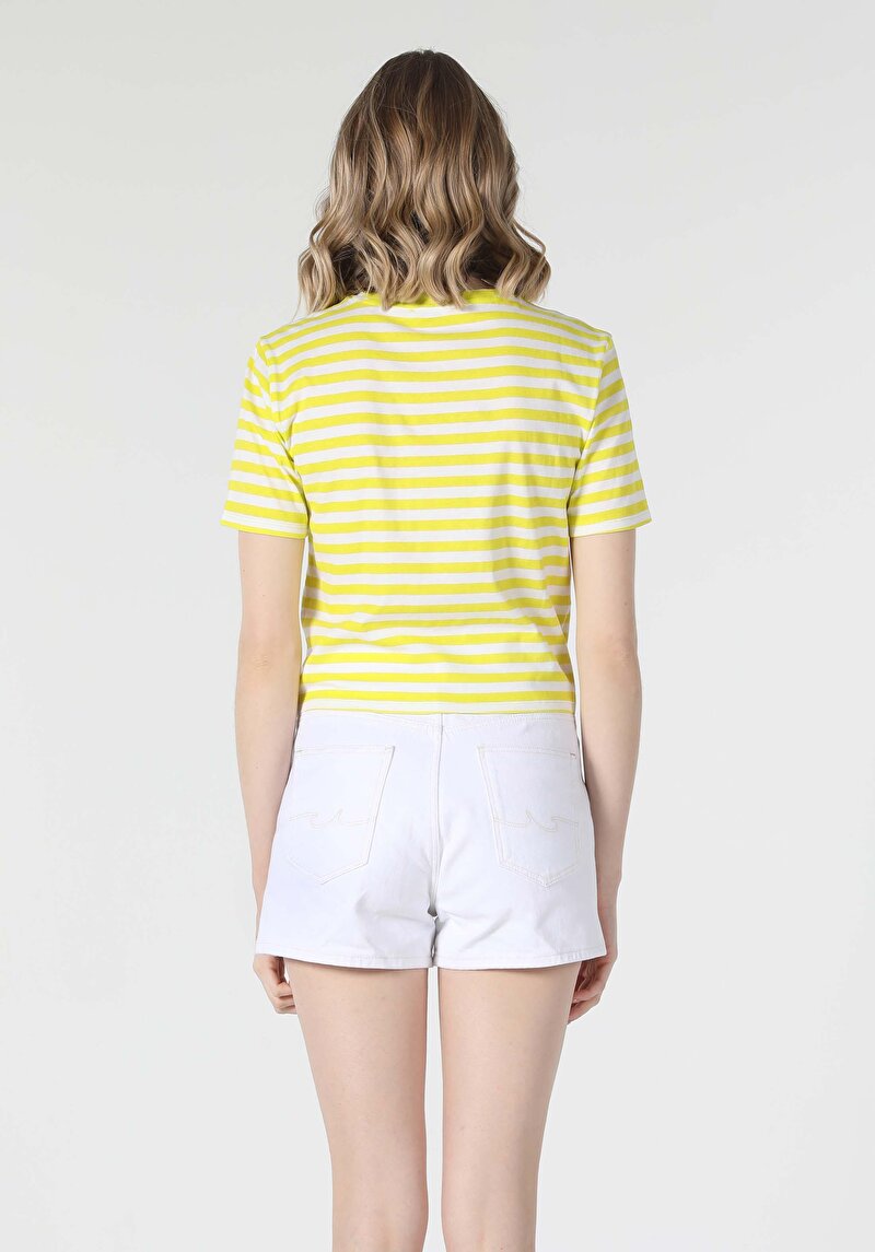 Показати інформацію про Футболка З Коротким Рукавом Жіноча Жовта  Cl1058416