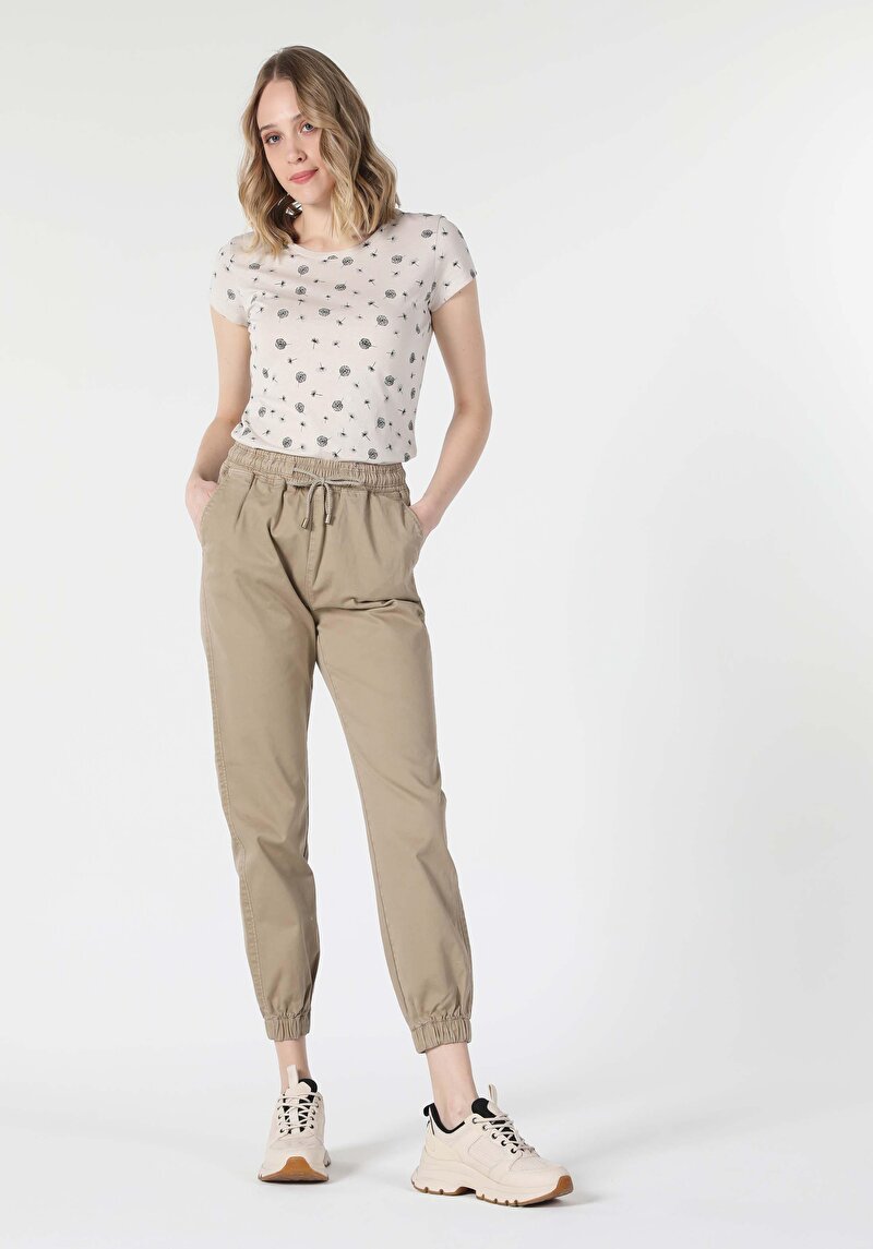 Зображення Футболка З Коротким Рукавом Жіноча Бежева  Cl1058498