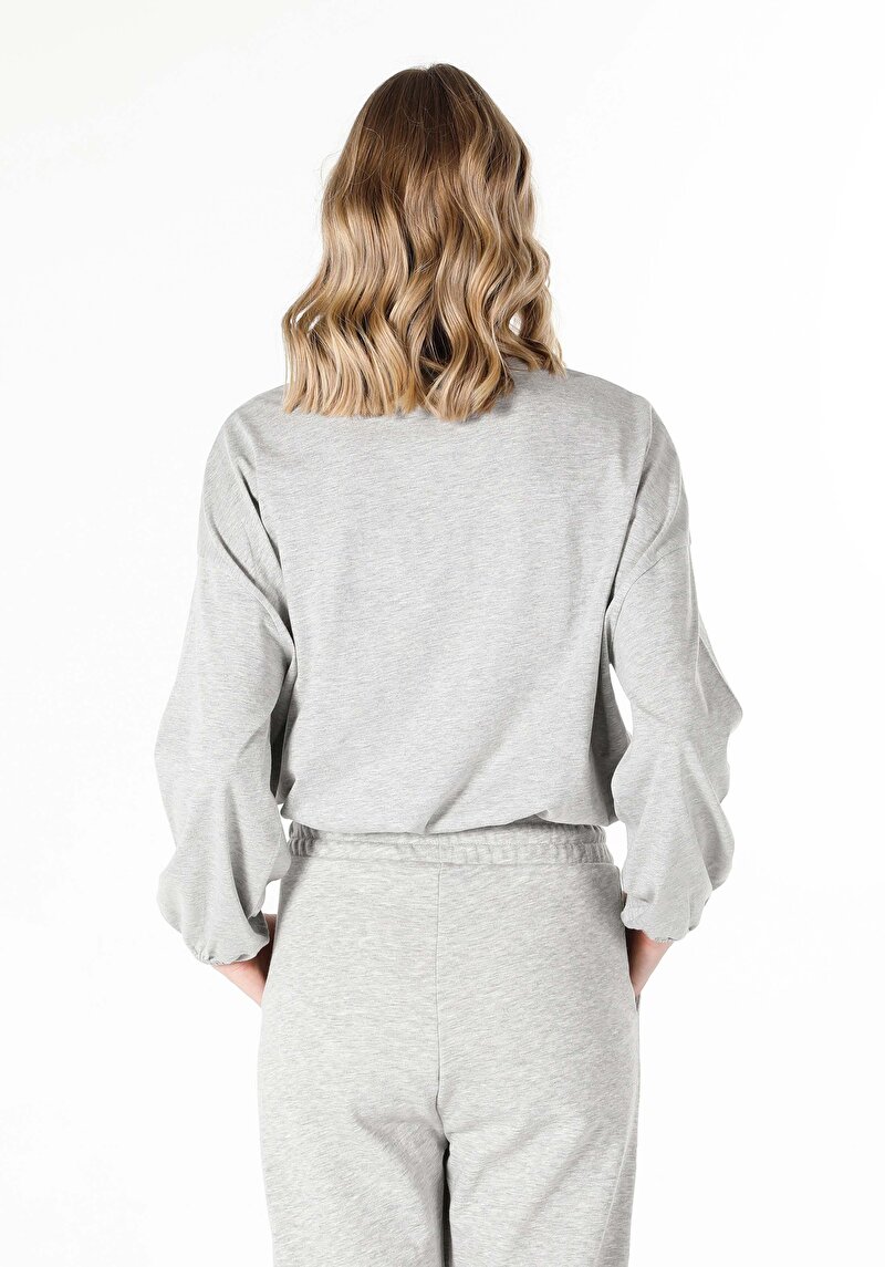 Показати інформацію про Футболка З Довгим Рукавом Жіноча Сіра  Cl1058513