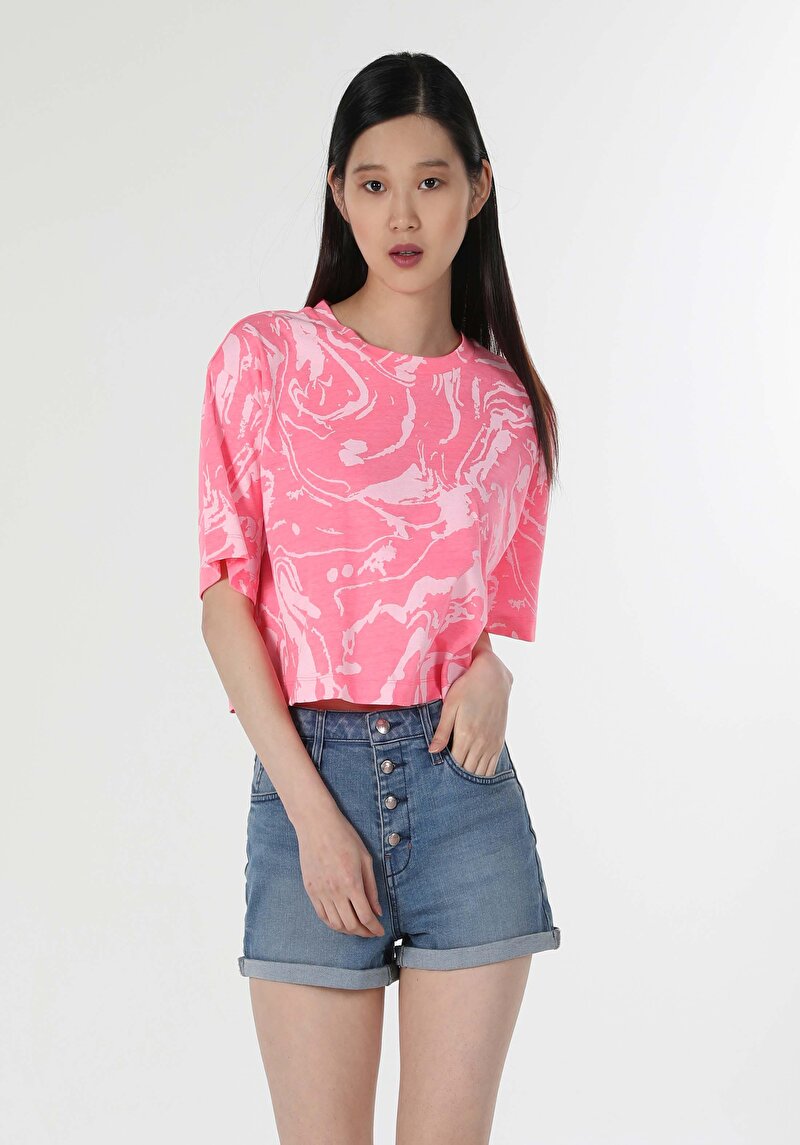 Зображення Футболка З Коротким Рукавом Жіноча Рожева  Cl1059041