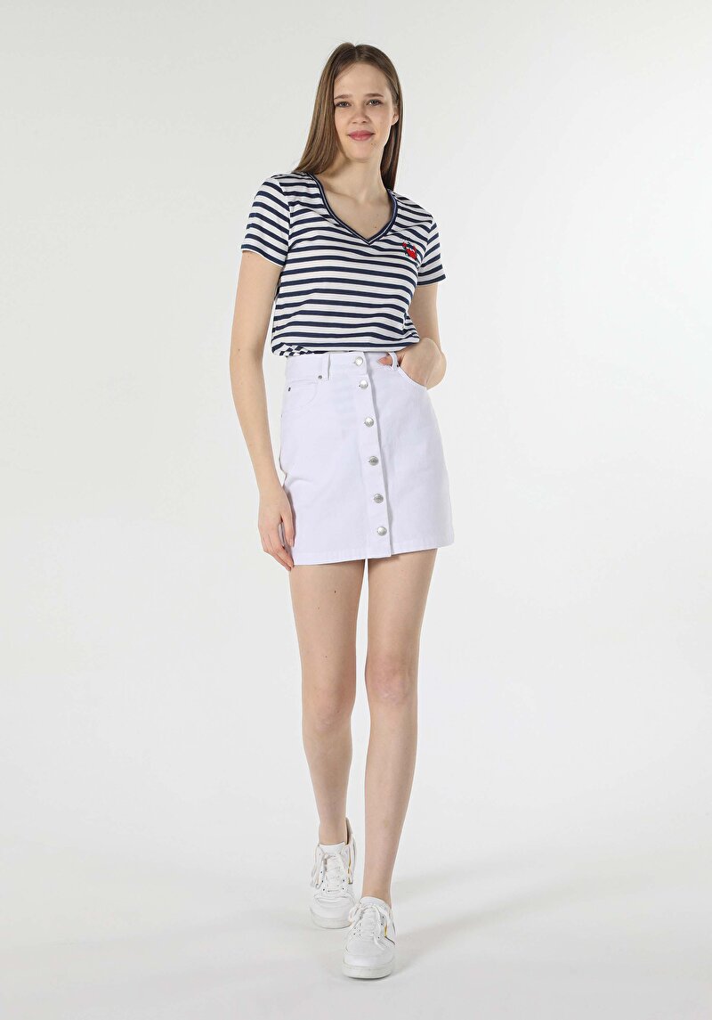 Зображення Футболка З Коротким Рукавом Жіноча Синя  Cl1058146