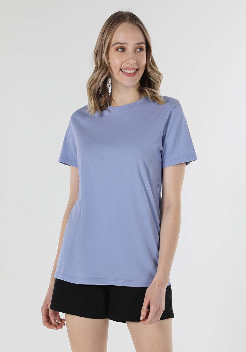 Зображення Футболка З Коротким Рукавом Жіноча Фіолетова  Cl1058495