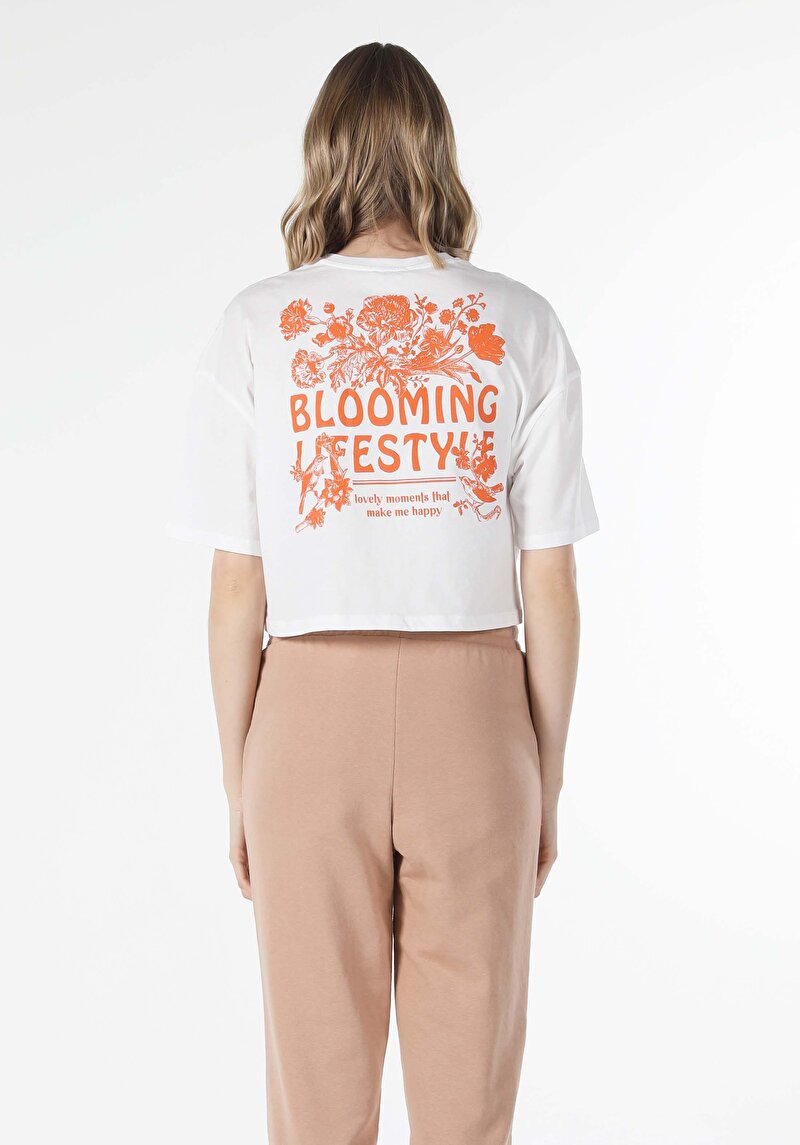 Показати інформацію про Футболка З Коротким Рукавом Жіноча Біла  Cl1059002