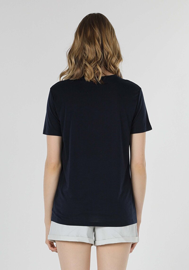 Показати інформацію про Футболка З Коротким Рукавом Жіноча Синя  Cl1057824