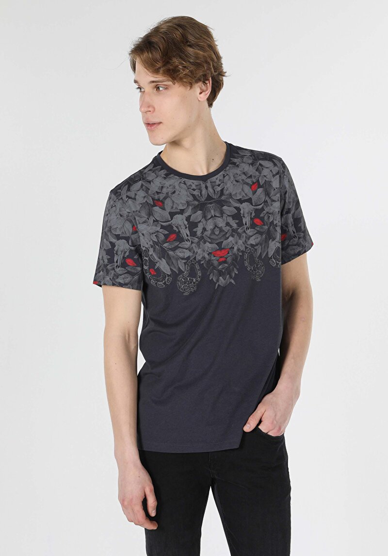 Зображення Футболка З Коротким Рукавом Чоловіча Сіра  Cl1058842