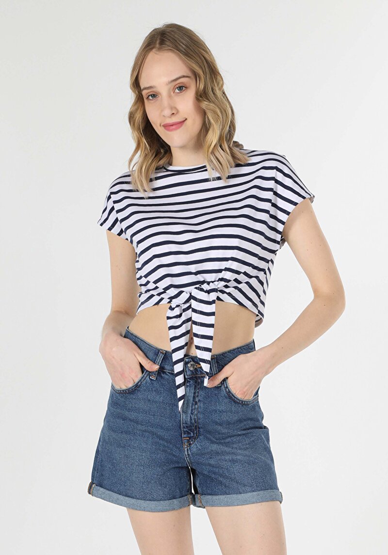 Показати інформацію про Футболка З Коротким Рукавом Жіноча Синя  Cl1059036