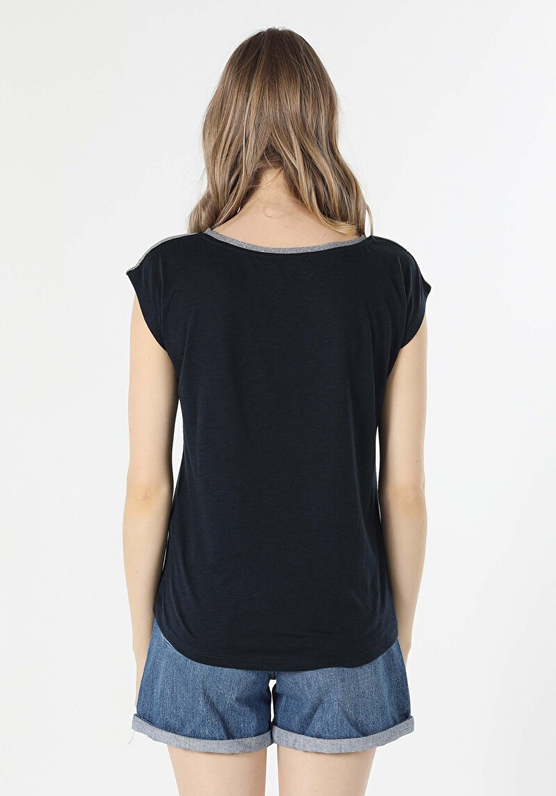 Показати інформацію про Футболка З Коротким Рукавом Жіноча Синя  Cl1057835