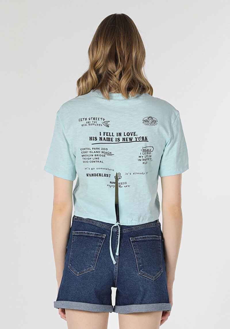 Показати інформацію про Футболка З Коротким Рукавом Жіноча Зелена  Cl1058949