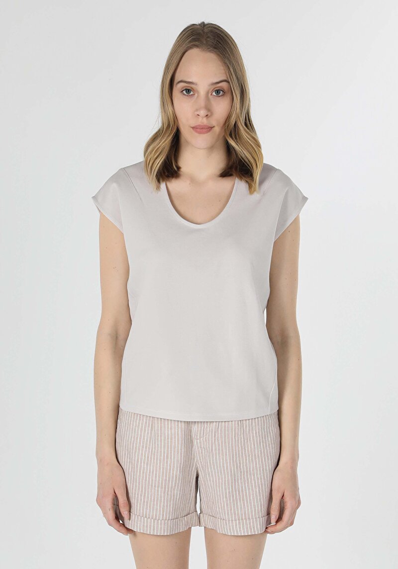 Показати інформацію про Футболка З Коротким Рукавом Жіноча Біла  Cl1059021