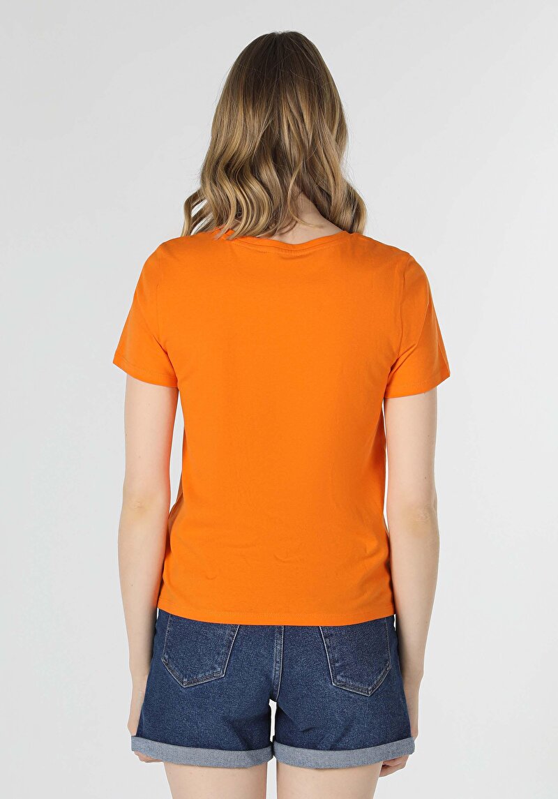 Показати інформацію про Футболка З Коротким Рукавом Жіноча Помаранчева  Cl1059126