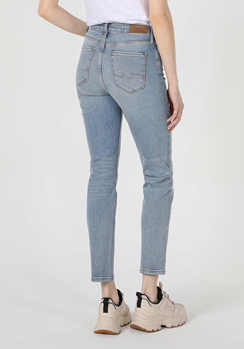 Зображення 703 Carla Джинси Жіночі Блакитні Вузького Крою Cl1059538