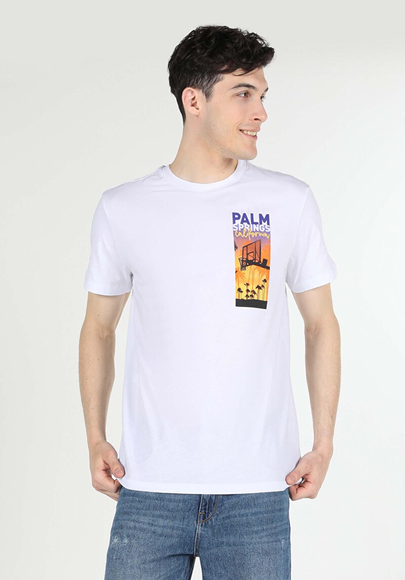 Зображення Футболка З Коротким Рукавом Чоловіча Біла  Cl1058662