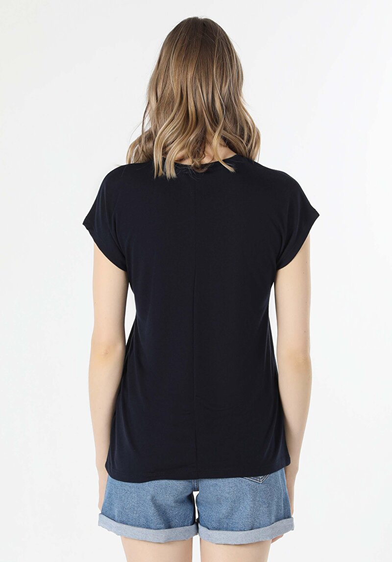 Показати інформацію про Футболка З Коротким Рукавом Жіноча Синя  Cl1058910