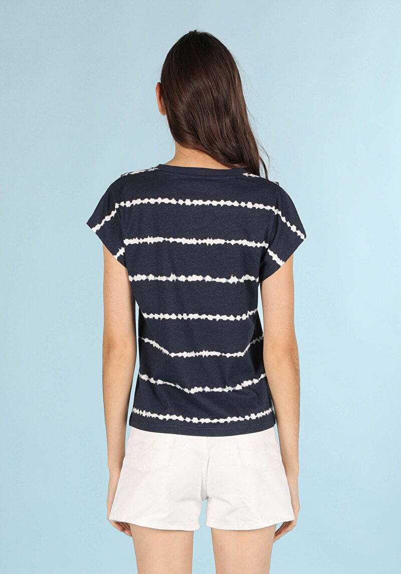 Показати інформацію про Футболка З Коротким Рукавом Жіноча Синя  Cl1058916