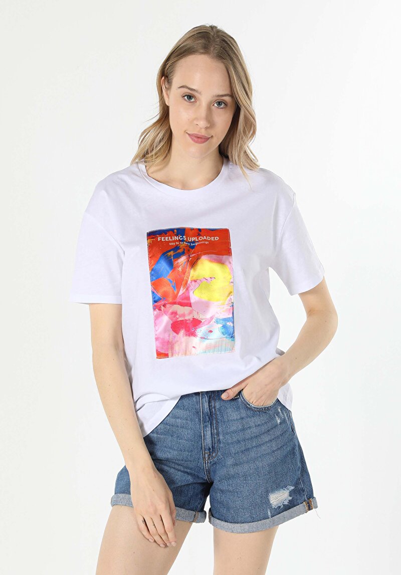 Зображення Футболка З Коротким Рукавом Жіноча Біла  Cl1059034