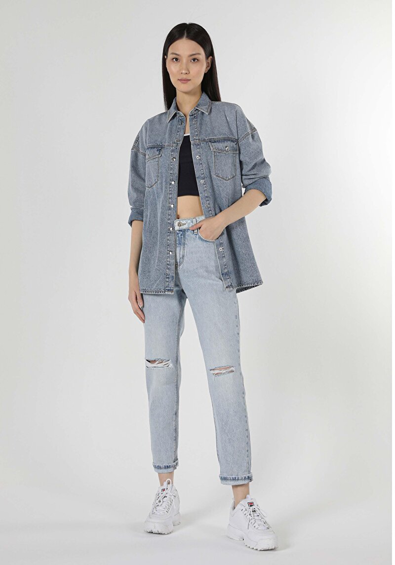 Зображення 893 Julia Джинси Жіночі Блакитні Бойфренди Cl1059321