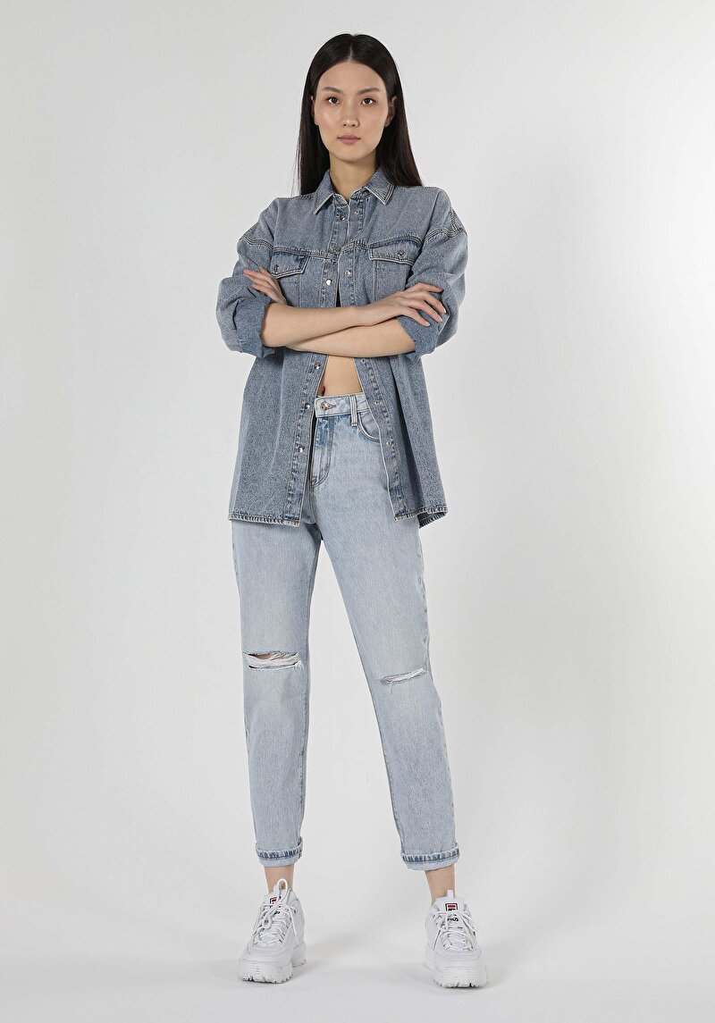 Показати інформацію про 893 Julia Джинси Жіночі Блакитні Бойфренди Cl1059321