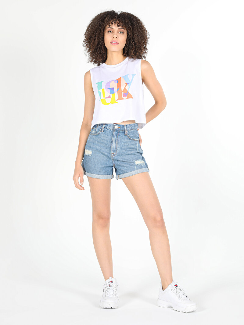 Показати інформацію про Шорти Жіночі Блакитні  Cl1059397