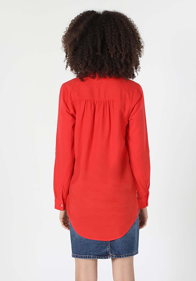 Показати інформацію про Сорочка З Довгим Рукавом Жіноча Червона  Cl1058747