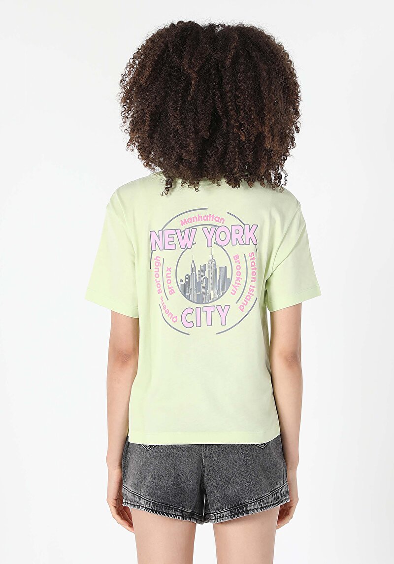 Показати інформацію про Футболка З Коротким Рукавом Жіноча Зелена  Cl1058948