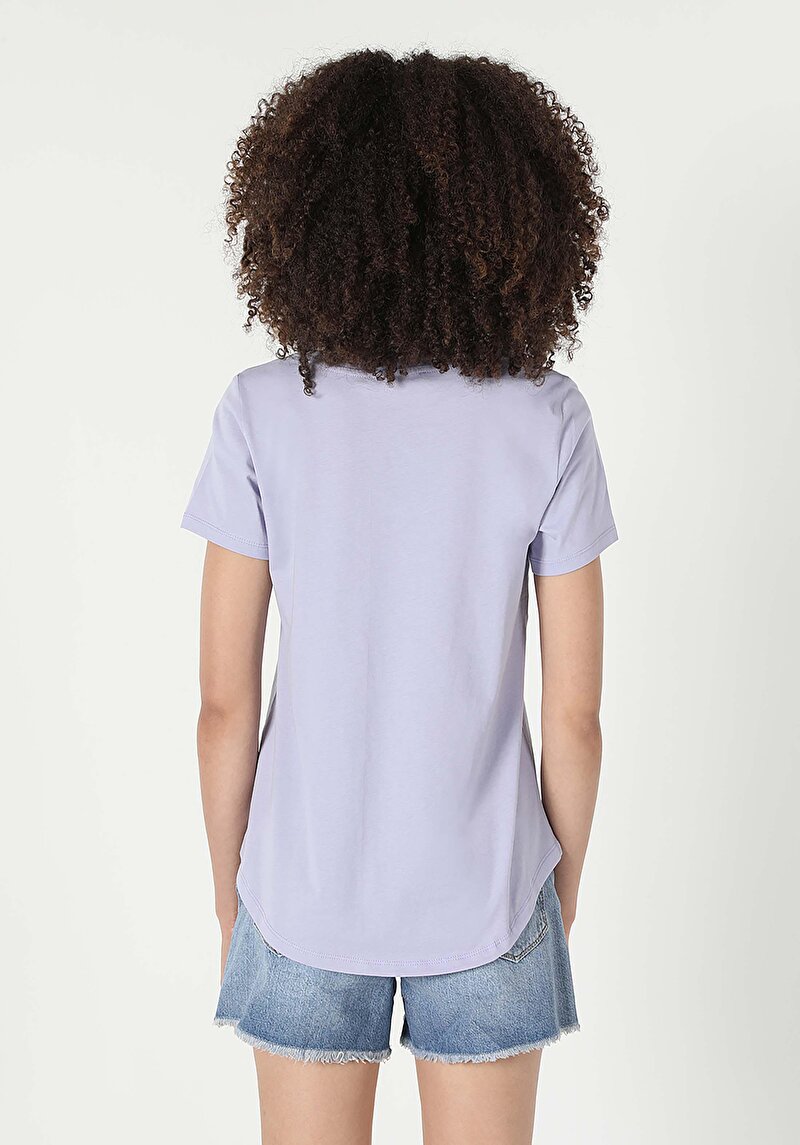 Показати інформацію про Футболка З Коротким Рукавом Жіноча Фіолетова  Cl1059013