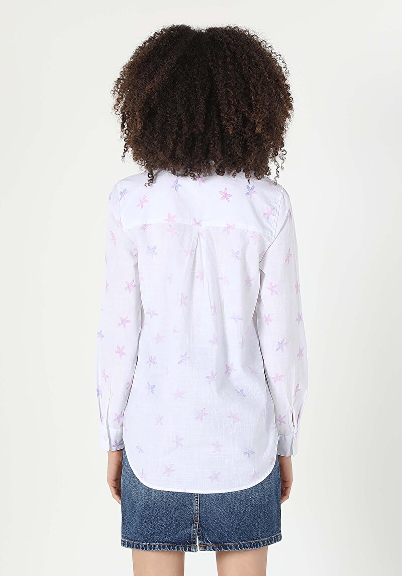 Показати інформацію про Сорочка З Довгим Рукавом Жіноча Біла  Cl1058739