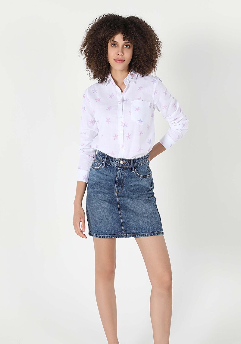 Показати інформацію про Сорочка З Довгим Рукавом Жіноча Біла  Cl1058739