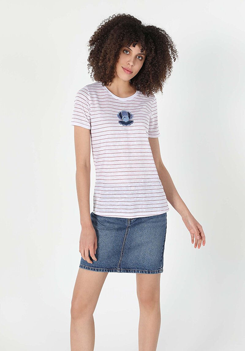 Зображення Футболка З Коротким Рукавом Жіноча Червона  Cl1058943