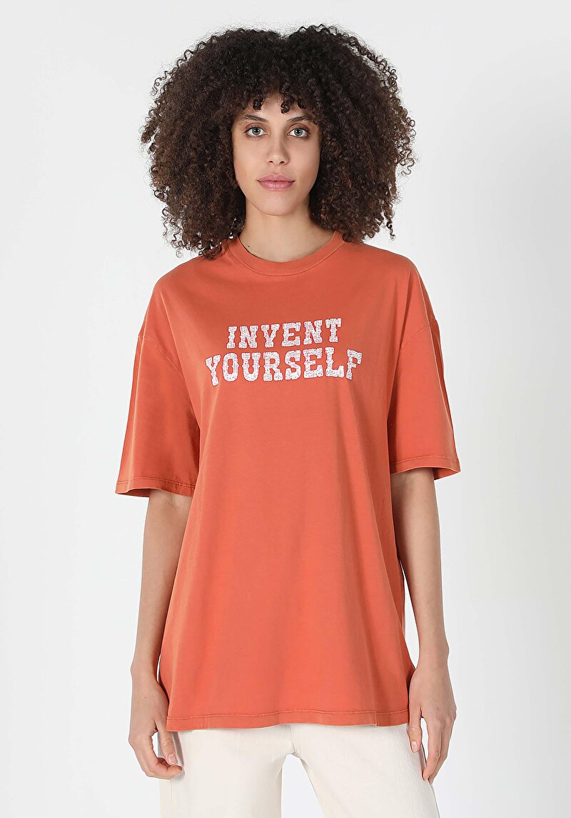 Показати інформацію про Футболка З Коротким Рукавом Жіноча Коричнева  Cl1059121