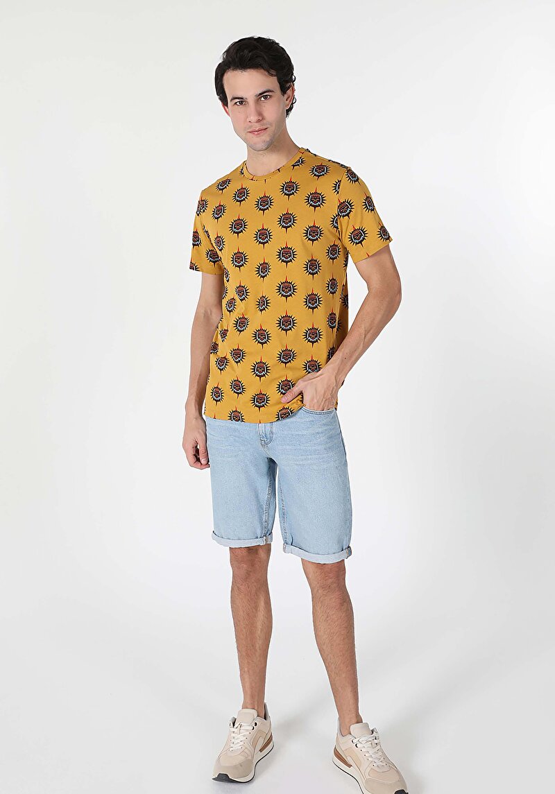 Зображення Футболка З Коротким Рукавом Чоловіча Жовта  Cl1057686