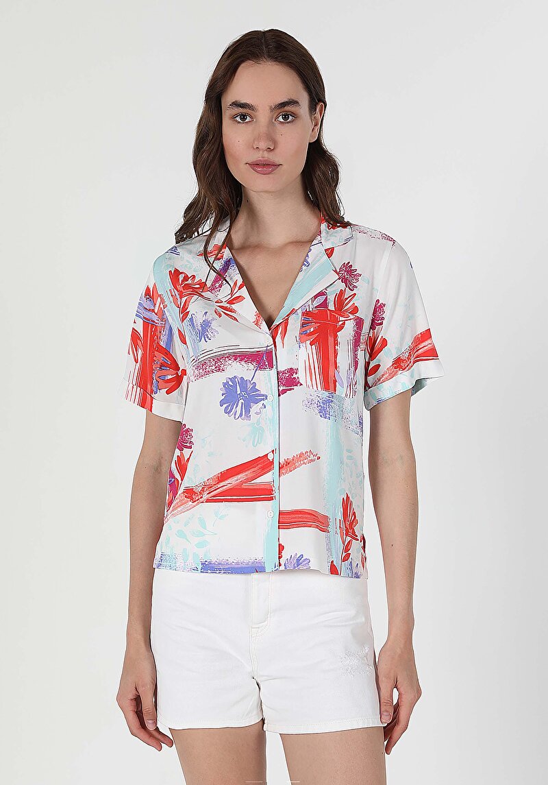 Показати інформацію про Сорочка З Коротким Рукавом Жіноча Мультіколор  Cl1058767