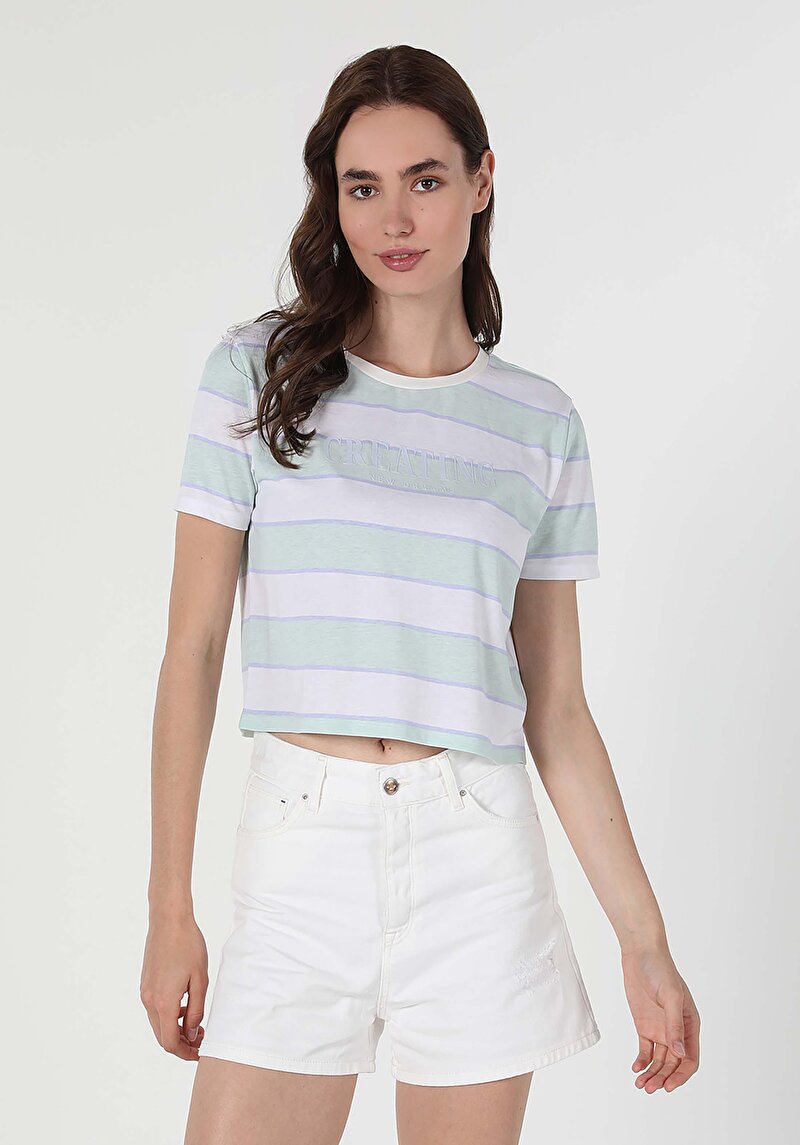 Зображення Футболка З Коротким Рукавом Жіноча Мультіколор  Cl1058805