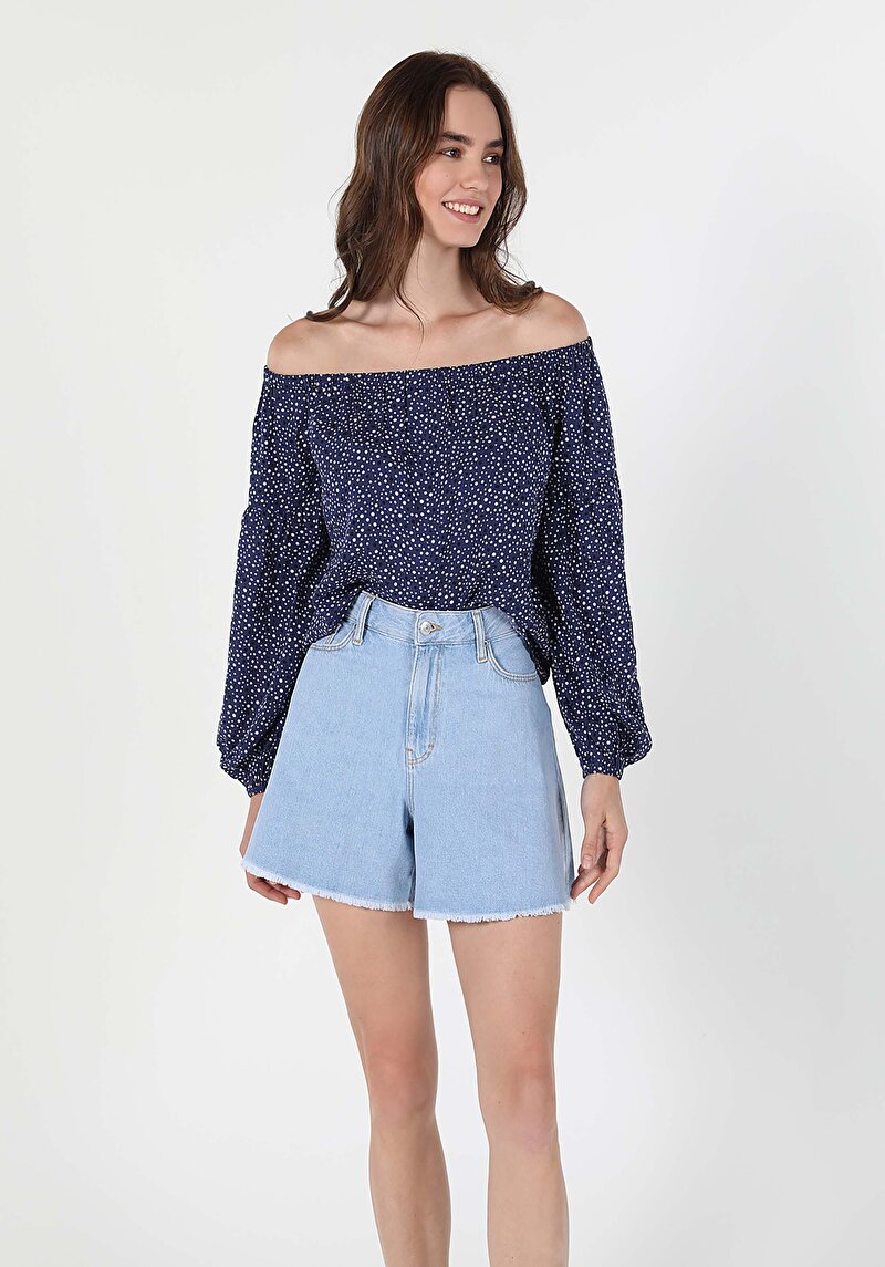 Зображення Сорочка З Довгим Рукавом Жіноча Блакитна  Cl1058745