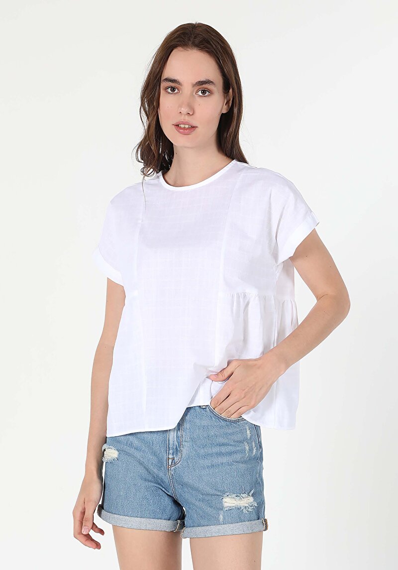 Зображення Сорочка З Коротким Рукавом Жіноча Біла Cl1058773
