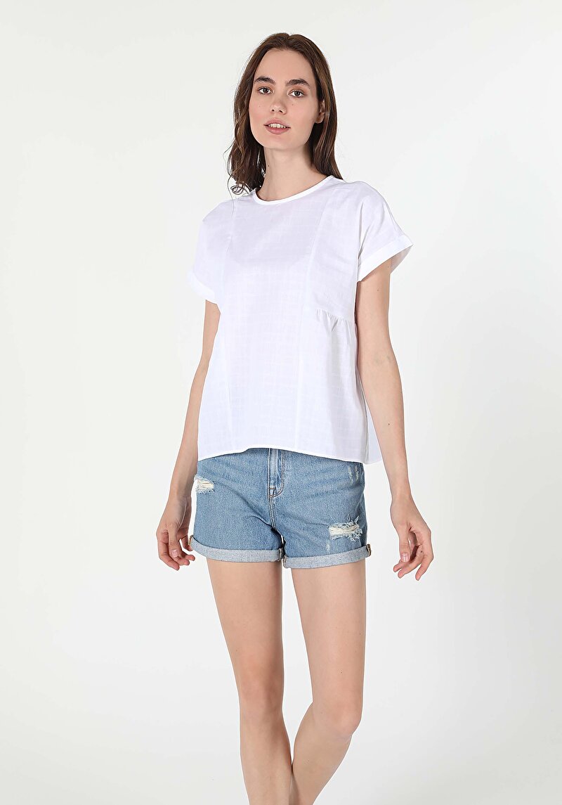 Зображення Сорочка З Коротким Рукавом Жіноча Біла Cl1058773