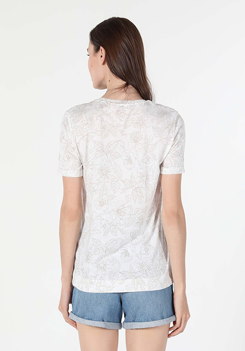 Показати інформацію про Футболка З Коротким Рукавом Жіноча Бежева  Cl1058994