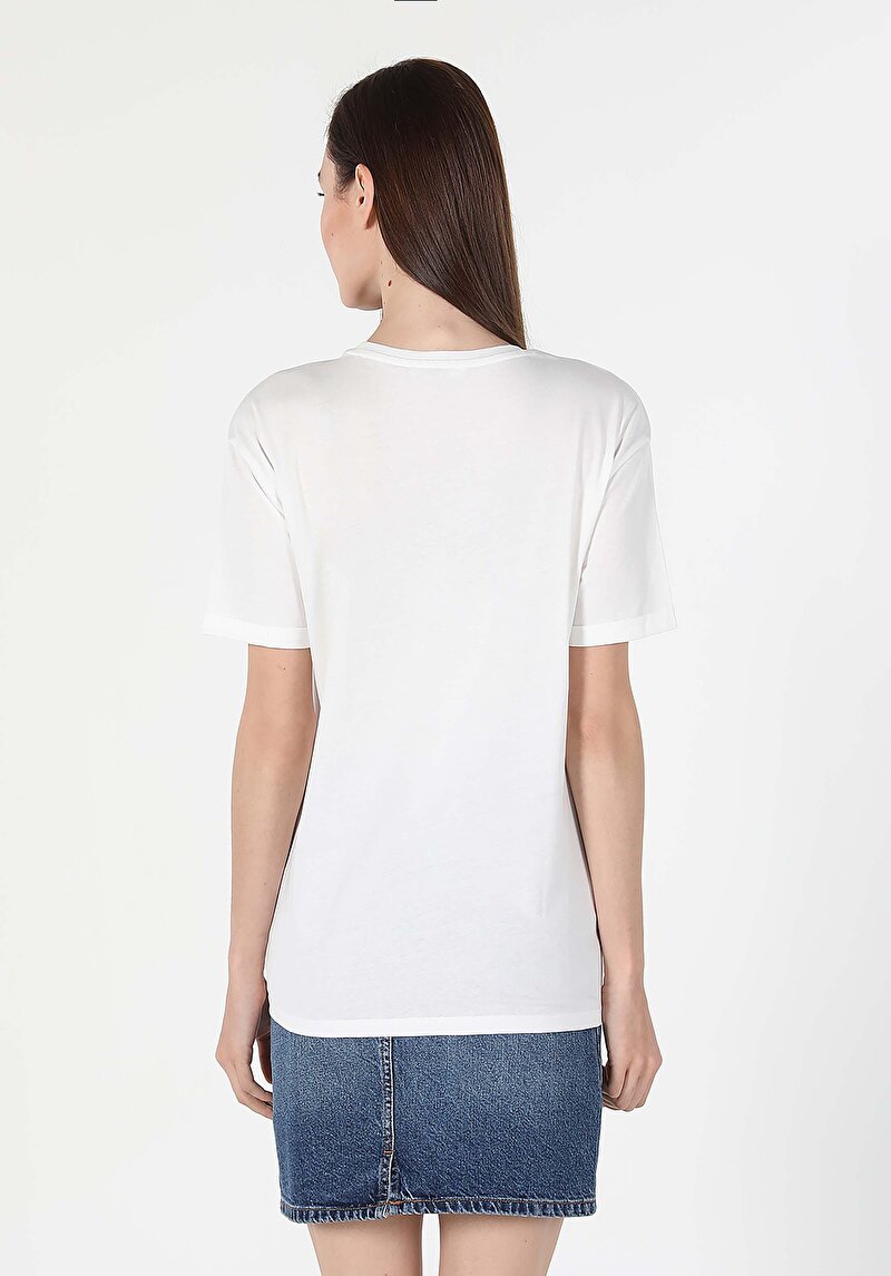 Показати інформацію про Футболка З Коротким Рукавом Жіноча Біла  Cl1059020