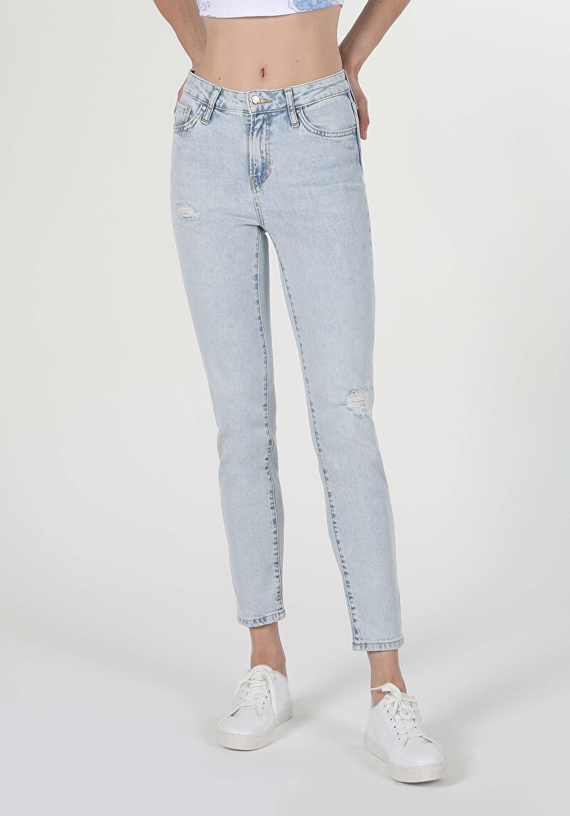 Показати інформацію про 703 Carla Джинси Жіночі  Вузького Крою Cl1059273