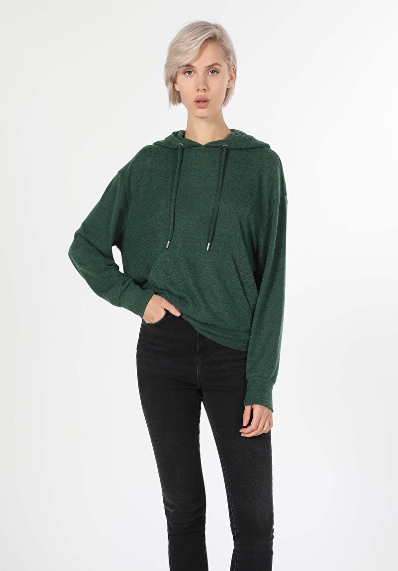 Зображення Футболка З Довгим Рукавом Жіноча Зелена  Cl1061386