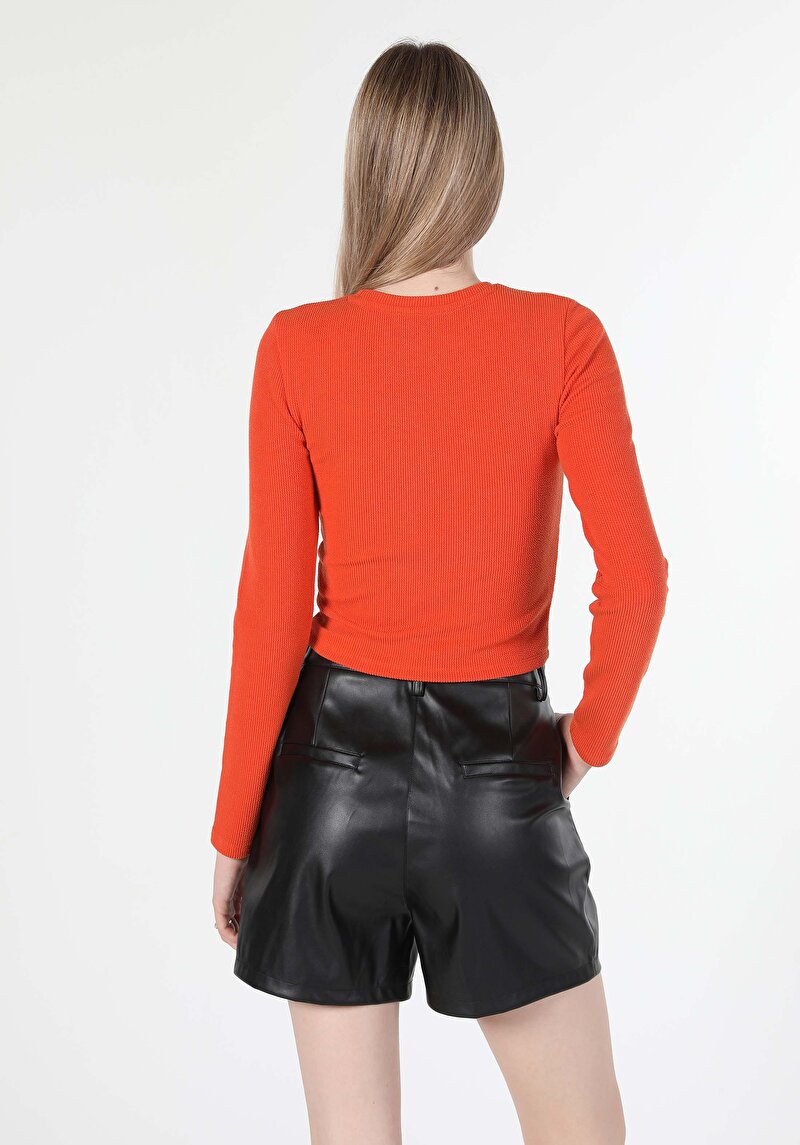 Показати інформацію про Футболка З Довгим Рукавом Жіноча Помаранчева  Cl1060602