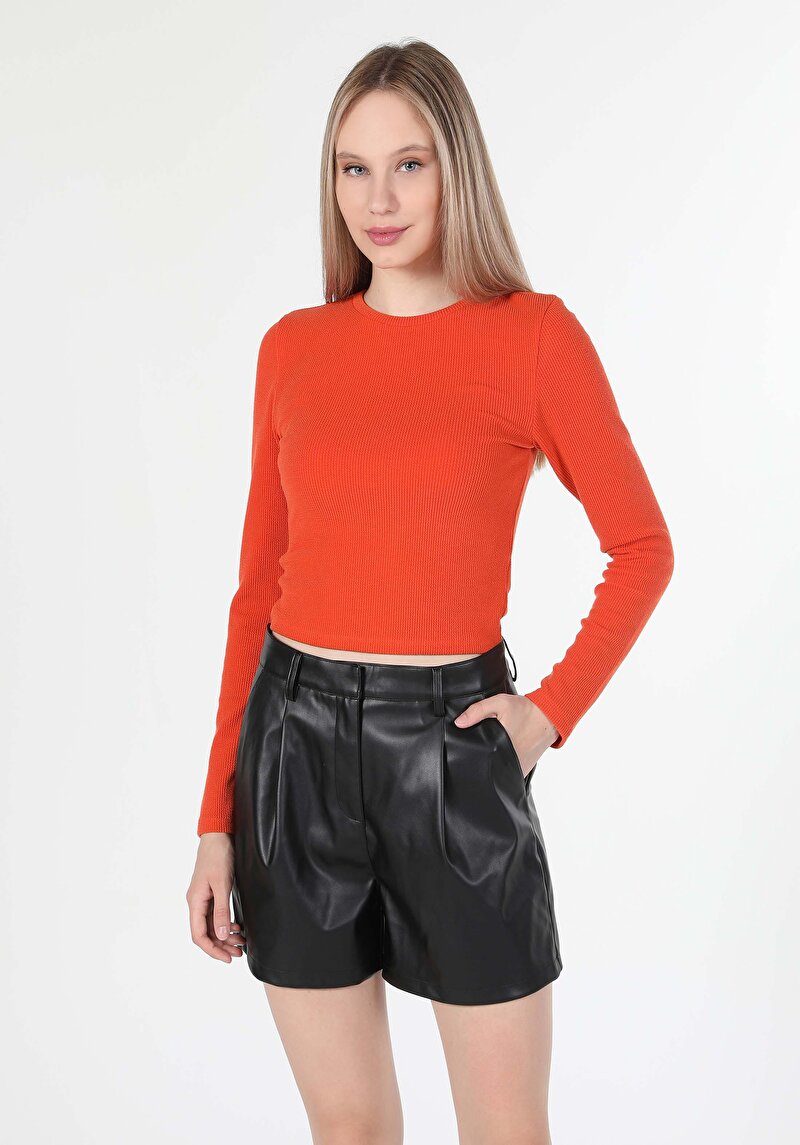 Показати інформацію про Футболка З Довгим Рукавом Жіноча Помаранчева  Cl1060602