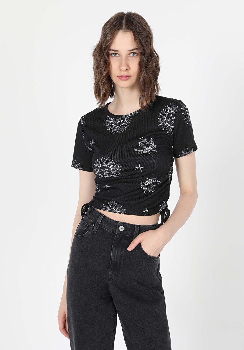 Зображення Футболка З Коротким Рукавом Жіноча Чорна Cl1059795